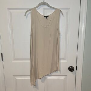 Eileen Fisher Beige Cream Asymmetrical Tank Top